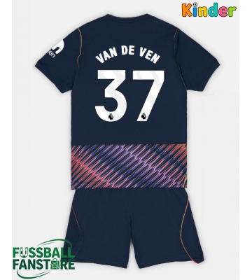 Tottenham Hotspur Micky van de Ven #37 Replik Auswärtstrikot Kinder 2026-27 Kurzarm (+ Kurze Hosen)